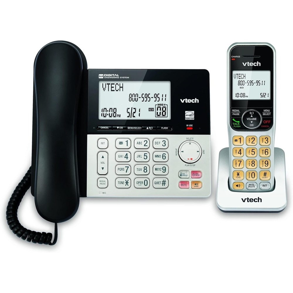 VTech VG208 Home Phone System Call Blocker Speakerphone 1‎ Handset